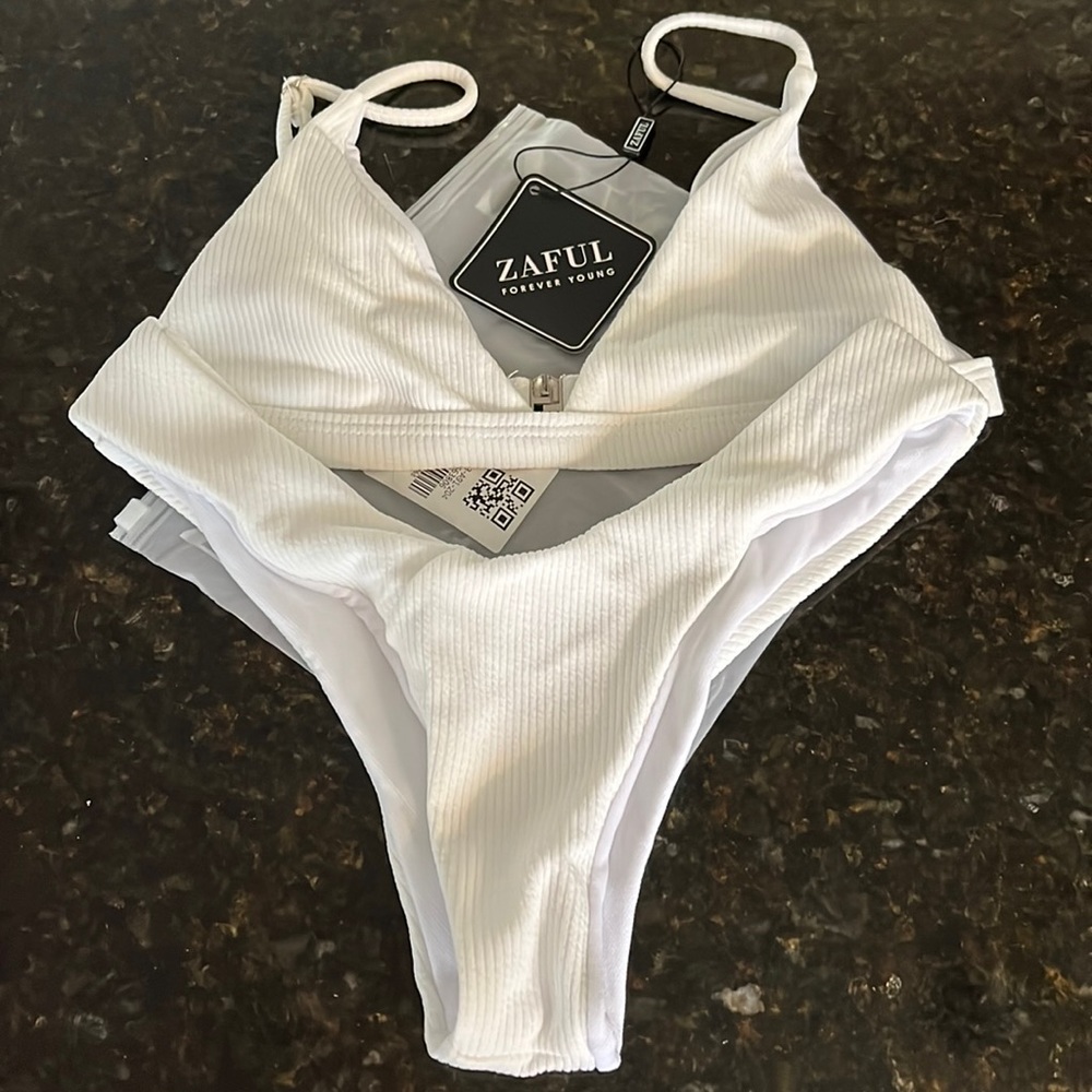 Zaful white bikini New